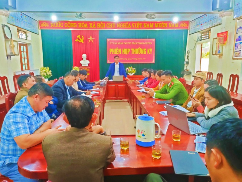 Ủy ban nhân dân thị trấn tổ chức Phiên họp thường kỳ tháng 02/2023